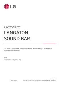 Käyttöohje LG NS77TY Kotiteatterijärjestelmä