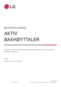 Bruksanvisning LG SPT8-S Hjemmeteatersystem
