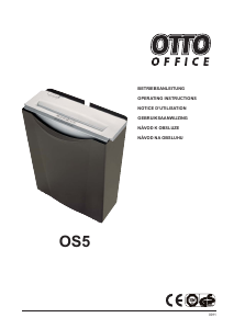 Manual OTTO OS-5 Paper Shredder