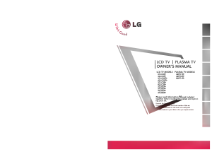 Handleiding LG 37LC2RB LCD televisie