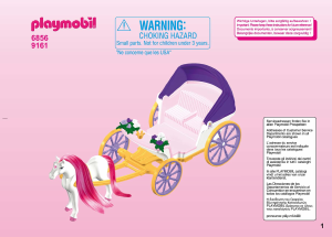 Manuale Playmobil set 9161 Princess Coppia reale con carrozza