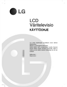 Käyttöohje LG RZ-17LZ50 Nestekidetelevisio