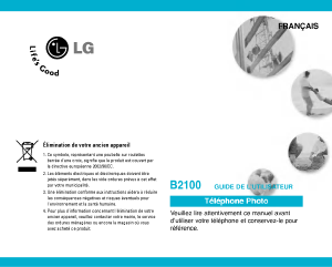 Mode d’emploi LG B2100 Téléphone portable