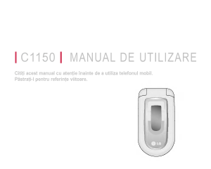 Manual LG C1150 Telefon mobil