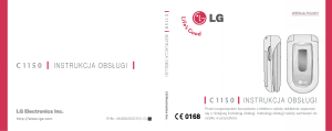 Instrukcja LG C1150 Telefon komórkowy