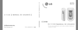 Manual de uso LG C1150 Teléfono móvil