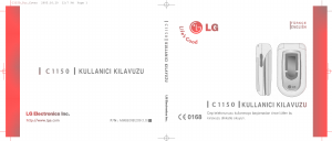 Kullanım kılavuzu LG C1150 Cep telefonu