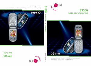 Mode d’emploi LG F2300TNRBK Téléphone portable