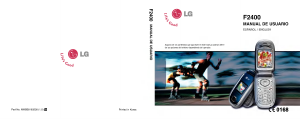 Manual de uso LG F2400 Teléfono móvil