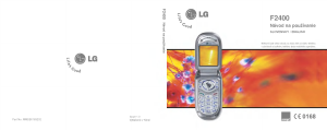 Návod LG F2400 Mobilný telefón