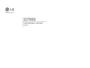Návod LG G7050 Mobilný telefón