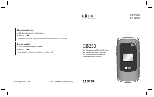 Bedienungsanleitung LG GB250 Handy