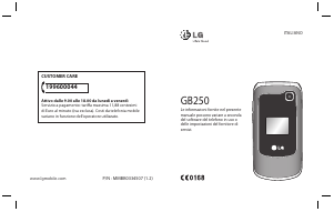 Manuale LG GB250 Telefono cellulare