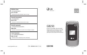 Brugsanvisning LG GB250 Mobiltelefon