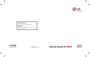 Manual de uso LG GB250 Teléfono móvil
