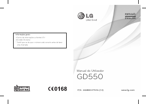 Manual LG GD550 Telefone celular