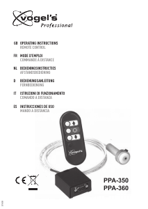 Manuale Vogel's PPA-350 Telecomando