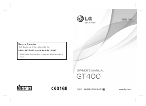 Bruksanvisning LG GT400 Mobiltelefon