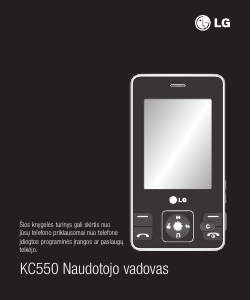 Vadovas LG KC550 Mobilusis telefonas
