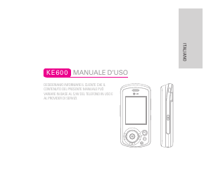 Manuale LG KE600 Telefono cellulare