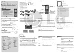 Mode d’emploi LG KG130 Téléphone portable