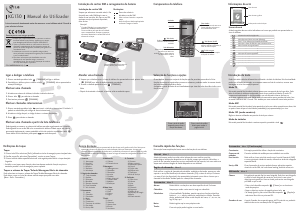 Manual LG KG130 Telefone celular