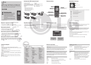 Instrukcja LG KG130 Telefon komórkowy