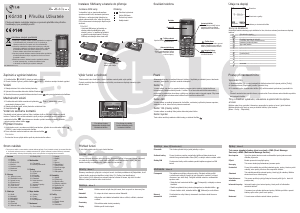 Manuál LG KG130 Mobilní telefon