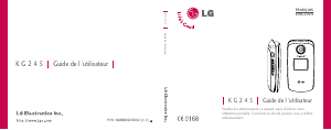 Mode d’emploi LG KG245 Téléphone portable
