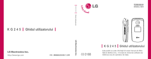 Manual LG KG245 Telefon mobil