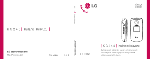 Kullanım kılavuzu LG KG245 Cep telefonu