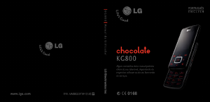 Manual LG KG800 Telefone celular