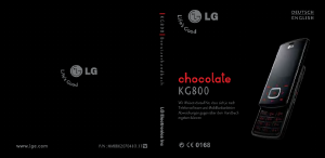 Bedienungsanleitung LG KG800 Handy