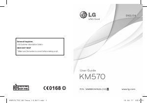 Bruksanvisning LG KM570 Mobiltelefon