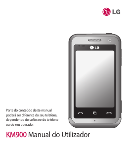 Manual LG KM900 Telefone celular