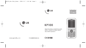 Manuál LG KP100 Mobilní telefon