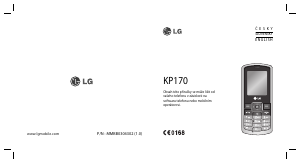 Manuál LG KP170 Mobilní telefon