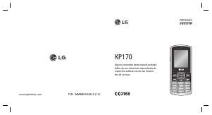Manual LG KP170 Telefone celular