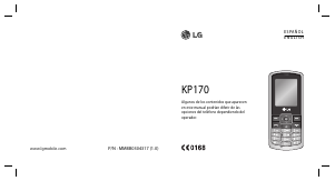Manual de uso LG KP170 Teléfono móvil