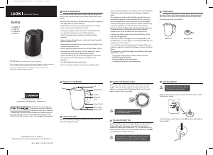 Manual Logik L17SKBK14 Kettle