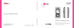 Manuale LG M6100 Telefono cellulare