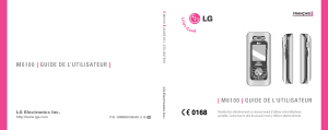Mode d’emploi LG M6100 Téléphone portable