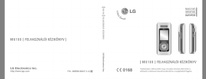 Használati útmutató LG M6100 Mobiltelefon