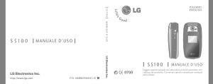 Manuale LG S5100 Telefono cellulare
