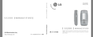 Manuale LG S5200 Telefono cellulare