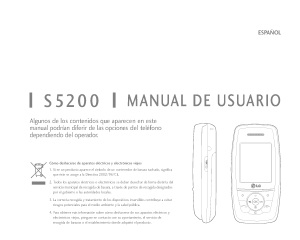 Manual de uso LG S5200 Teléfono móvil