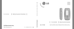 Brugsanvisning LG S5200 Mobiltelefon