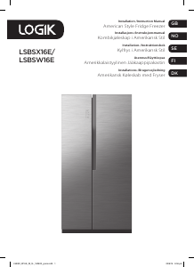 Manual Logik LSBSX16E Fridge-Freezer