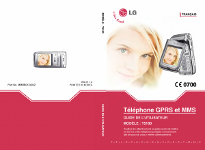Mode d’emploi LG T5100 Téléphone portable