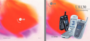 Brugsanvisning LG U8130 Mobiltelefon